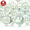Hot sale crystal clear glass marble with 16mm,25mm,olive shape mixed