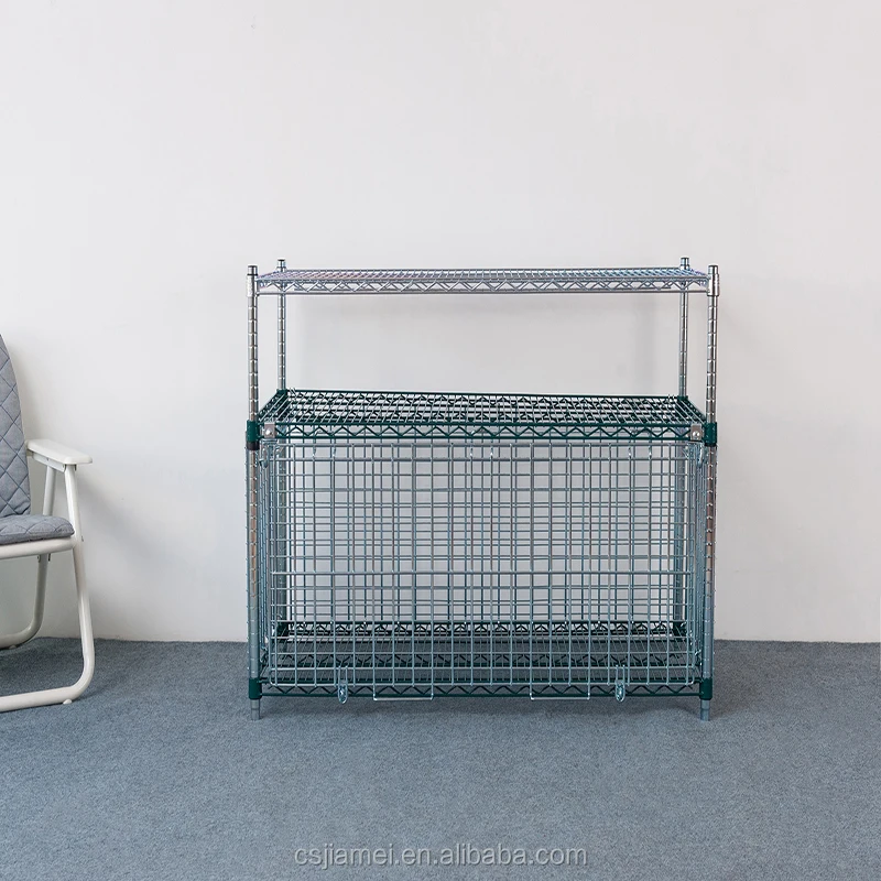Dual-use Design Light Duty Storage Rack with Plastic Coating