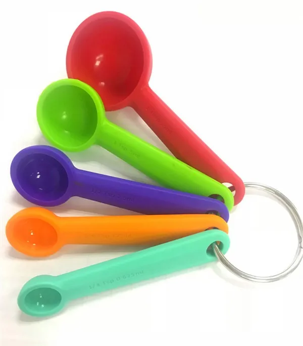 Multi-colored Wholesale Measure Spoons Set Of 5 Silicone Measuring ...