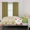 Green style bedroom tropical kids bedding set 100% cotton thailand