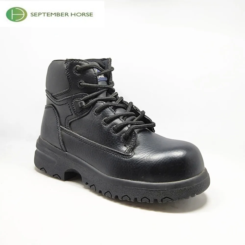 Genuine Leather Woodland Safety Shoes Work Safety Steel Toe Cap Unisex ...