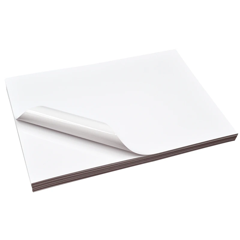 Self Adhesive Laser Printer Semiglossy Sticker Paper In Sheet Size
