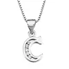 Jewelry Sterling Silver Letter H Script Initial Pendant Necklace
