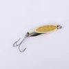 Metal brass copper spin spoon fishing lure spinner bait 5.5cm14g