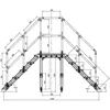 Overpass bridge ladder W=600mm H=1000mm 45 Degrees 120mm as frame Model A