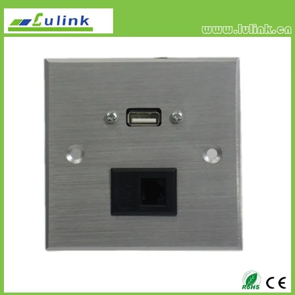Lulink Rj45 86type Network Faceplate,Usb/hdm/vga/network/av/telephone