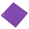colorful square shape anti-heat silicone silicone rubber table mat