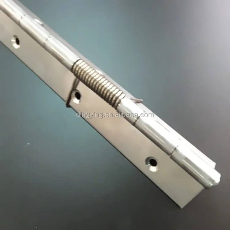 Stainless Steel 304 Continuous Long Spring Piano Hinge For Door And
