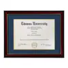 8.5x11'' Hot Sale Custom Documents Certificates Diploma Picture Photo Frame with Golden Rim Wholesale