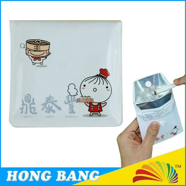 Custom Pvc Aluminum Foil Inner Portable Disposable Pocket Ashtray Buy