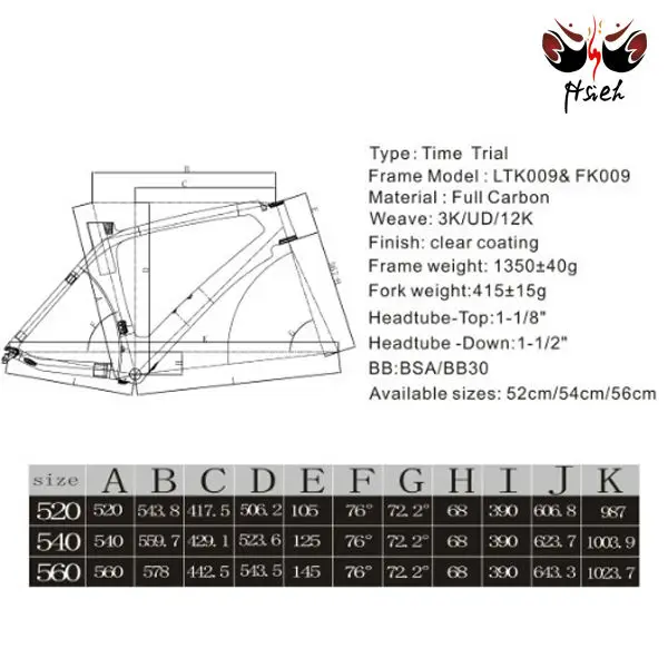 carbon frame tt bike super light