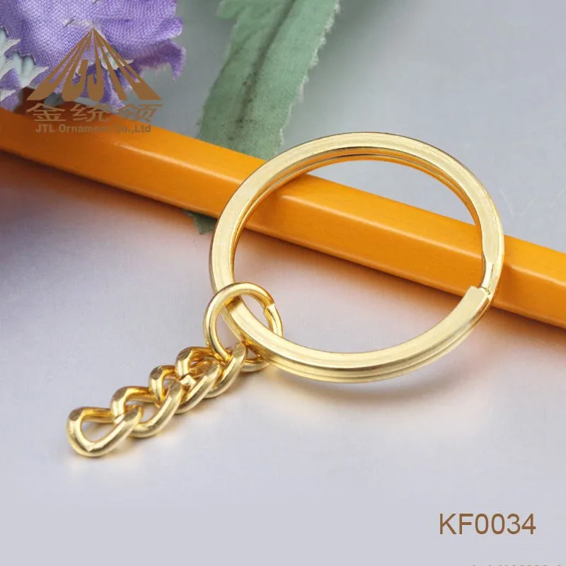 Promotional Custom Souvenir Metal Key Ring With Key Chain For Key