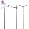 street lighting post with dual arm