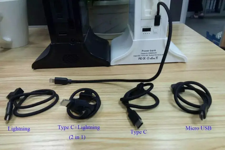 Table Menu Restaurant Powerbank Portable Wireless Charger Mobile Charger Power Bank 20000mah - ANKUX.COM