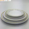 6'' Plastic Disposable Plate with Gold Rim for Wedding