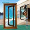High Quality CE Standard Aluminium wood Window heat insulation Double Glazed windows