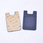 Titular Do Cart&atilde;o de Silicone Com 3 3m Etiqueta Adesiva Vara Telefone No Bolso Carteira Manga