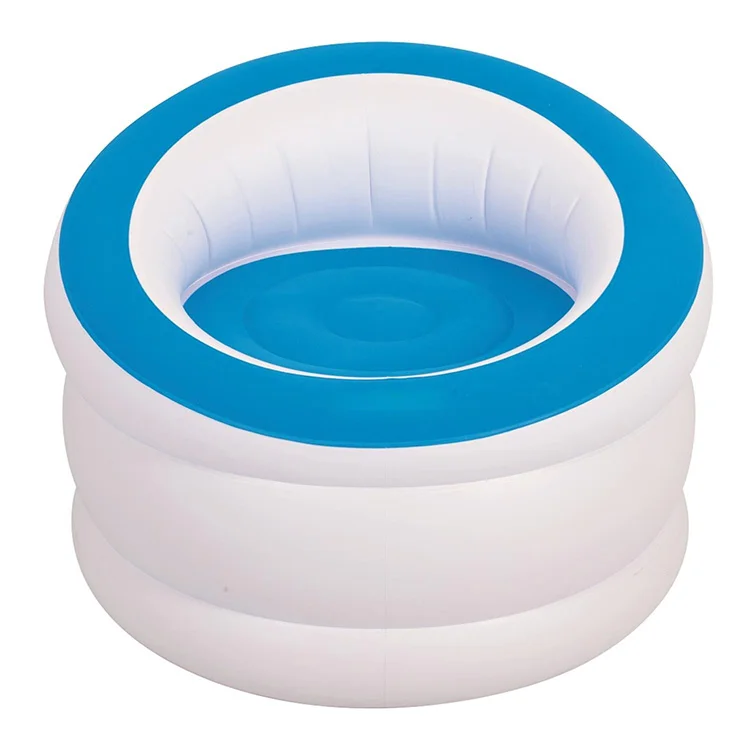 Heavy Duty Inflatable Chair Flocking Single Round Sofa Armchair Indoor