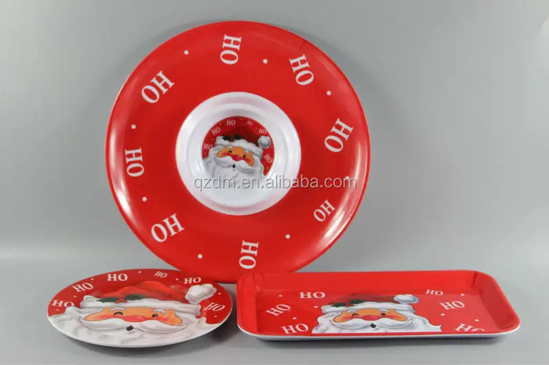 Christmas Melamine Plastic Dinnerware