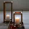 Classic wooden Bamboo Art candle lantern Home Bedroom Garden Decor Modern Design