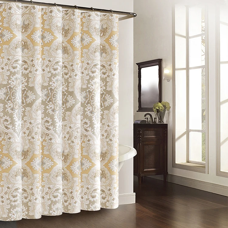 Single Swag Shower Curtain With Valance - Buy Curtains With Attached ...