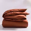 100% Natural bamboo percale plain dyed bedding set 400TC