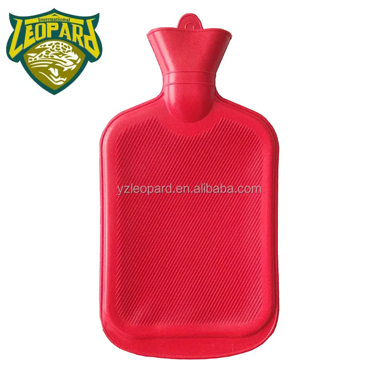 
100% leak proof Yangzhou factory 2000ml giant hot water bag rubber, thick red hot water bottle eco friendly 