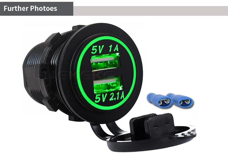car parts LED blue dual lights switch
