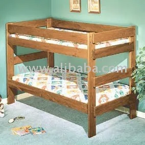 bunk beds with ladder on the end