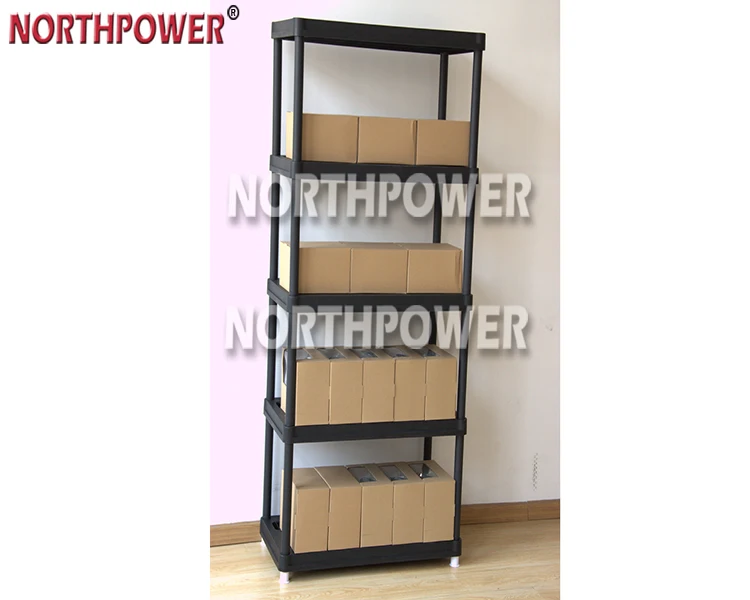 36x18 Inch Plastic Shelf,5 Tier Heavy Duty Plastic Shelves,Plastic