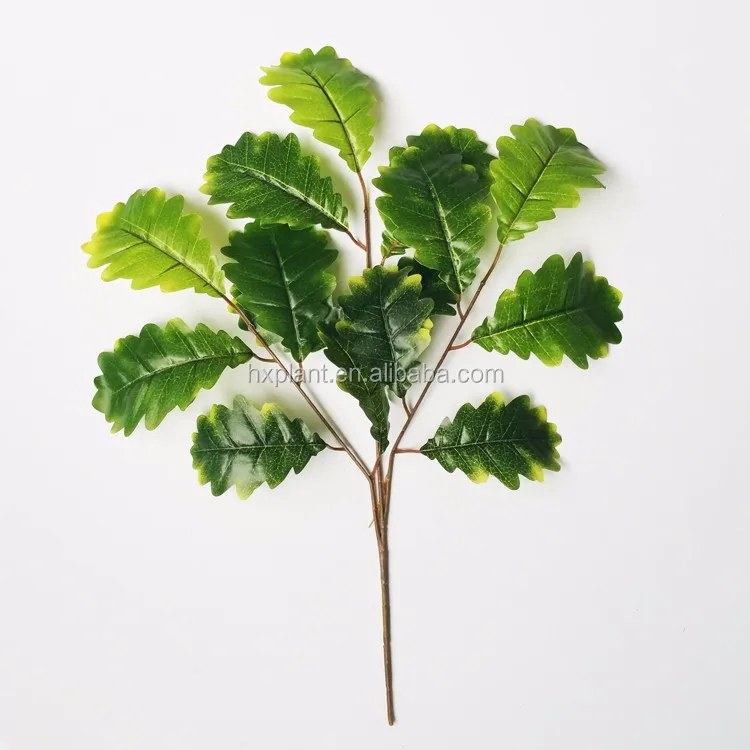 Indoor Artificial Oak Tree Branches Artificial Leaves Decorative Plant