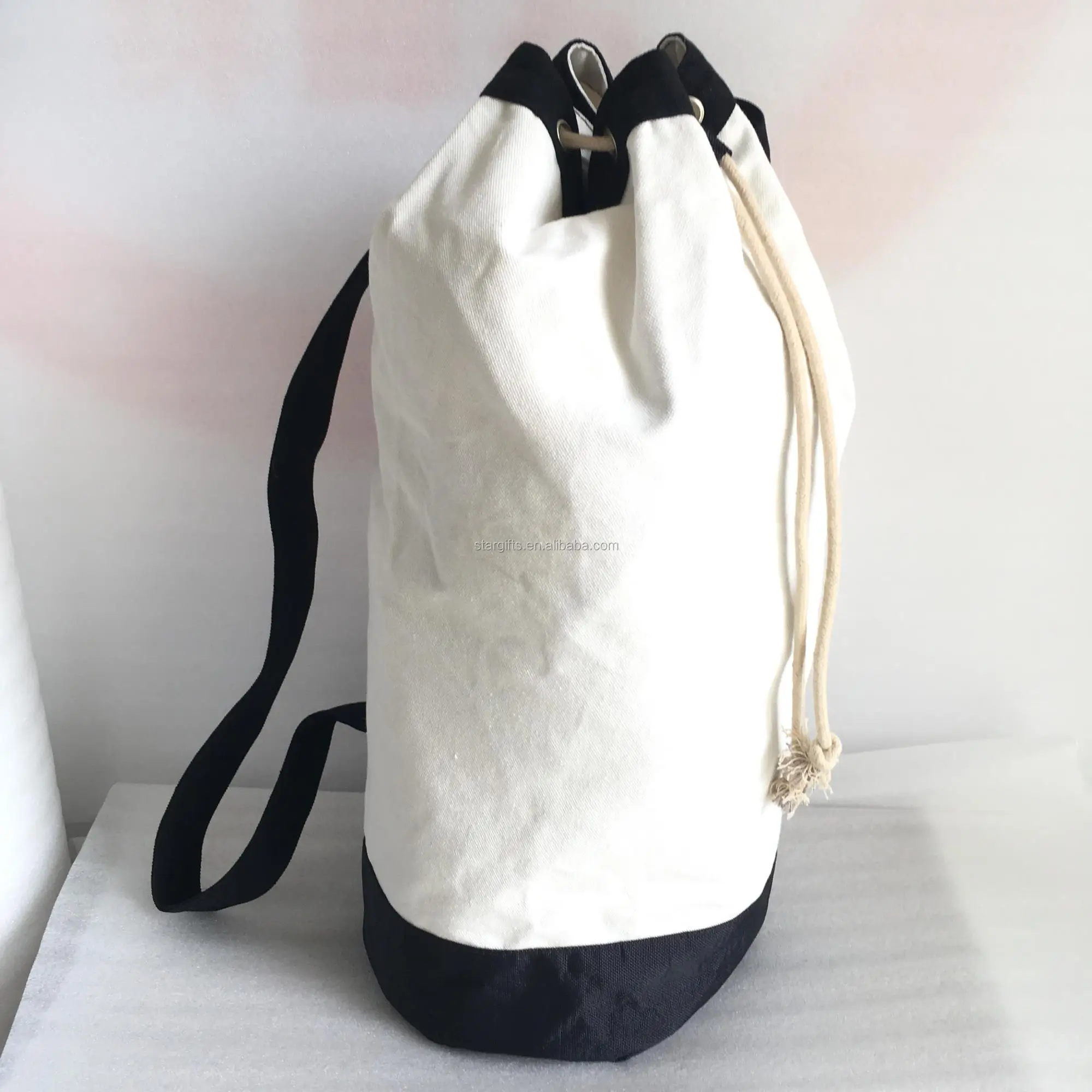 Heavy Duty Black Custom Extra Large Laundry Bags Backpack In Bulk Bag