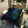 Space Decorations Tablecloth Galaxy Stars in Space Celestial Astronomic Planets in The Universe Nebula Gas Cloud Table Cover