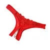Sexy Lingerie Pants Intimate Women Red Pearl Bottom G-string One Piece Sexy Fashion Panties Underwear v7614