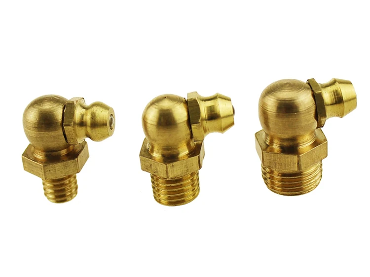 Threaded Brass Hydraulic Zerk Grease Nozzle Joint Buy Zerk Grease