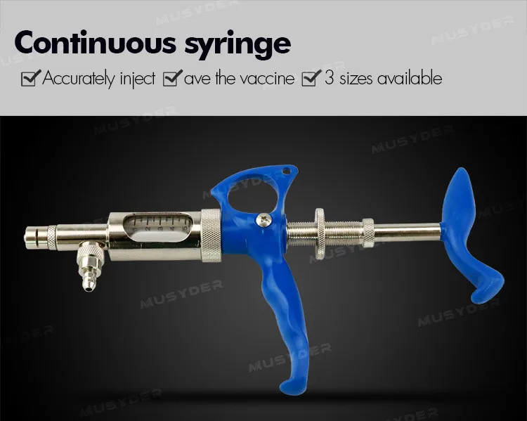 Automatic Veterinary Syringe Injector Gun For Animal - Buy Syringe Gun ...