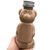 Bear shape honey 250ml 350ml 400ml PET plastic beverage bottles liquid container drink bottles juice milk bottle