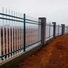 Chinese Factory Customizable Galvanized Steel Fence Panels Powder Coated Black Steel Wrought Iron Fence
