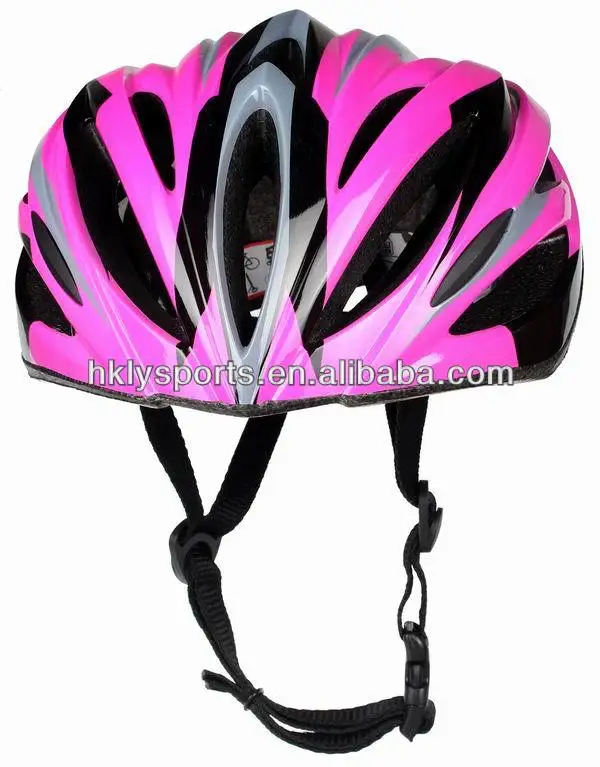 pink bicycle helmet