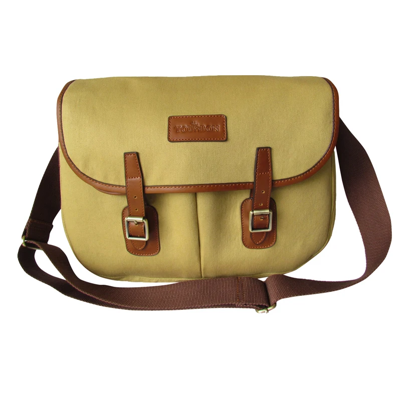 Tourbon Brand Durable Fishing Bags Small Size Army Green Vintage Free Shipping Tourbon Brand Vintage Top Quality Brown Canvas Leather Fly Fishing Bags Case Classic Design Hot