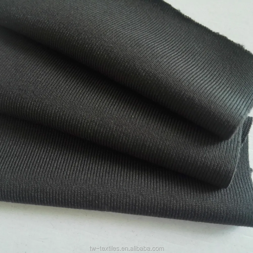 wholesale weft knitting black nylon spandex sweat wicking active