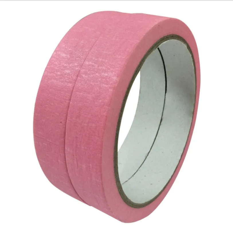 Pink Color Crepe Paper Masking Tape Adhesive Tape For Masking Buy