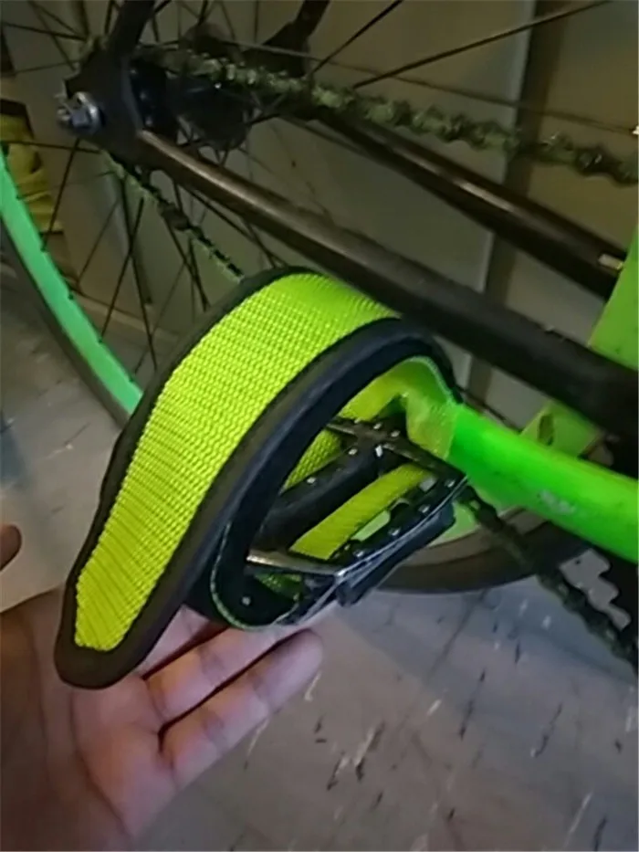 Fixie Bicycle Adhesive Straps Pedal Toe Clip Strap Belt L QP