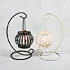 Retro Metal Pumpkin Hanging Candle Holder with Stand