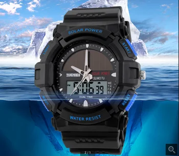 waterproof solar powered watch