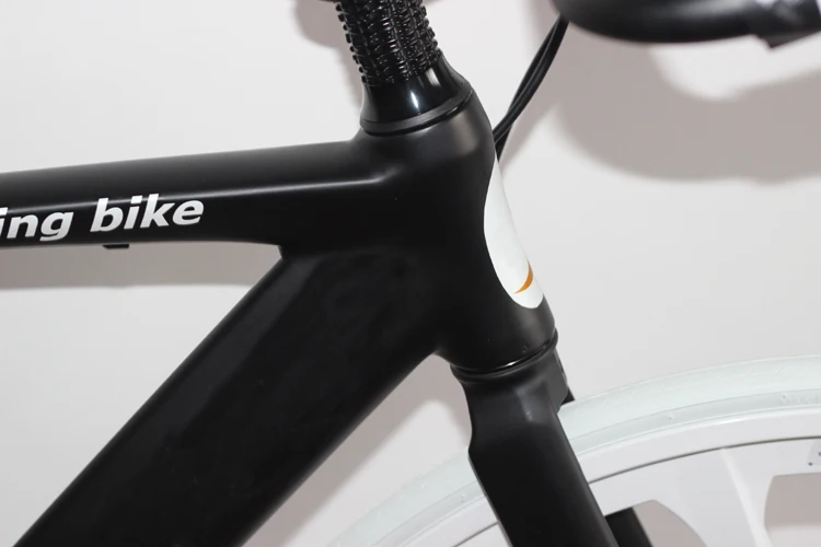 matte black road bike frame