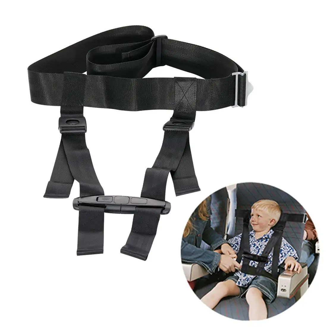 Child Airplane Travel Harness Safety System And Child Flying Safety