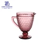 Wholesale 1.3L solid glass jug pink color glass pitcher GB26001DZS