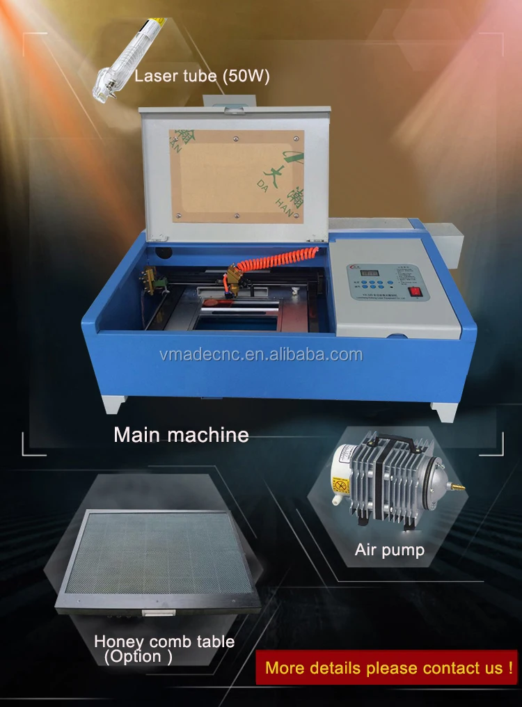 Laser Seal Rubber Etching/cutting Machine Mini Stamp Laser Engraving