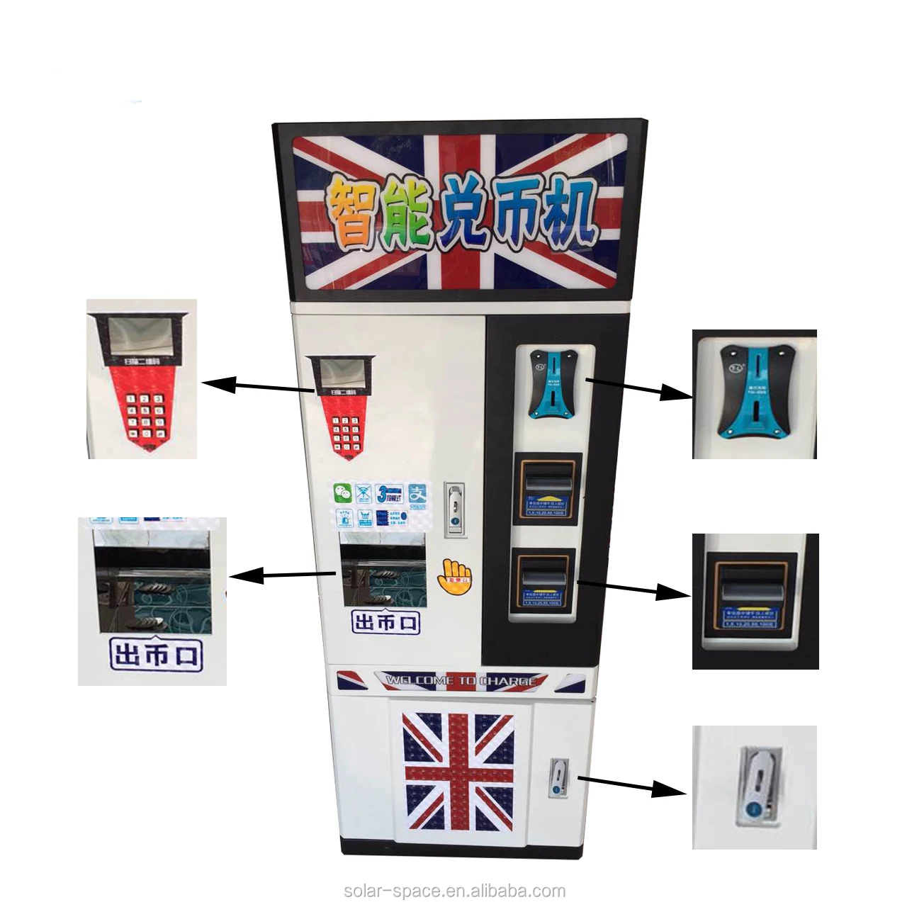 Hot Selling Coin Exchange Machine /coin Token Vending Machine/coin